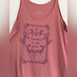 Women’s 'Journey to the Past' Graphic Tank Top  - Dusty Rose